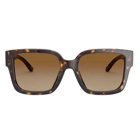 NWT Tory Burch Square Acetate Sunglasses Tory Burch Oversized Square Logo Sunglasses, Black, Style  main image 4